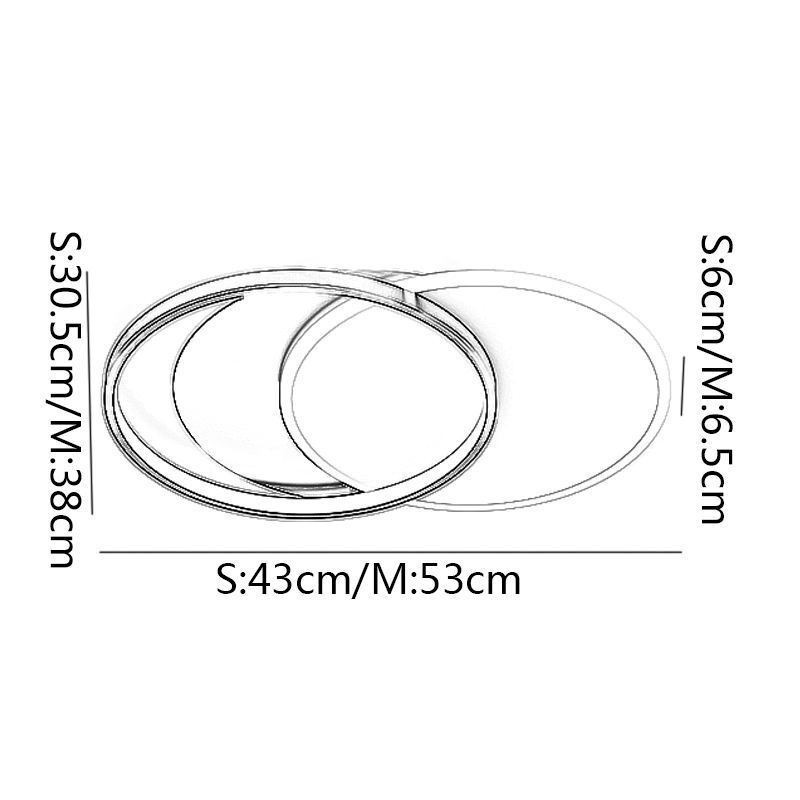 Plafoniera LED rotonda moderna a cerchio