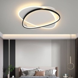 Plafoniera LED ovale moderna a filo