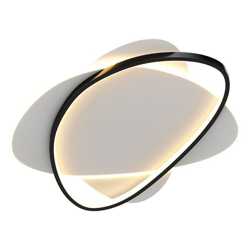 Plafoniera LED ovale moderna a filo