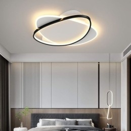 Plafoniera LED ovale moderna a filo