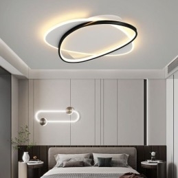 Plafoniera LED ovale moderna a filo
