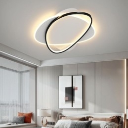 Plafoniera LED ovale moderna a filo
