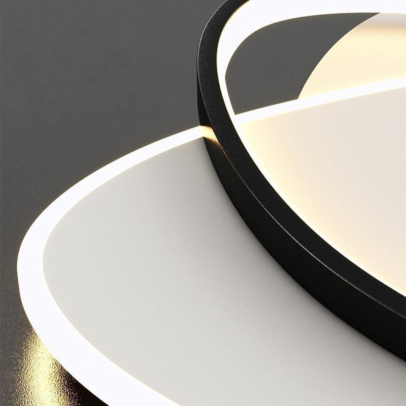 Plafoniera LED ovale moderna a filo