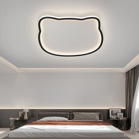 Plafoniera LED Cat Face moderna da soffitto