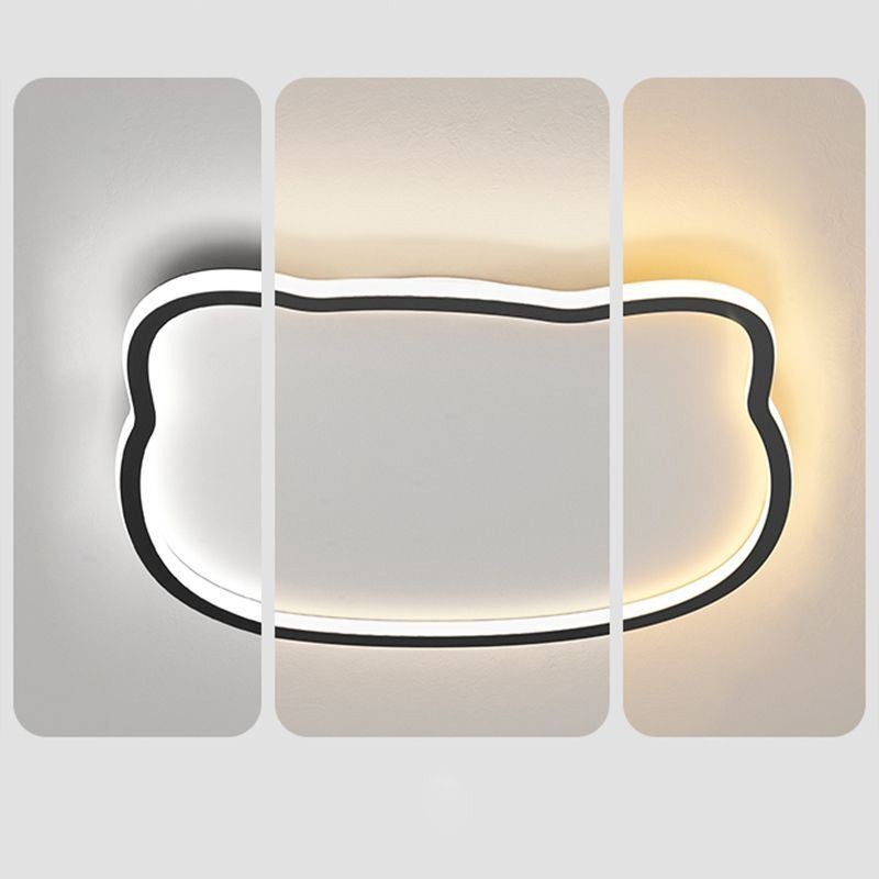 Plafoniera LED Cat Face moderna da soffitto