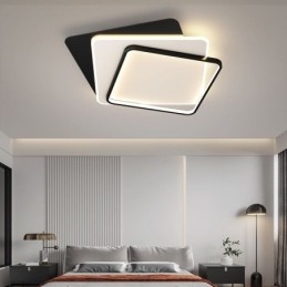 Plafoniera LED quadrata moderna con diffusore in acrilico