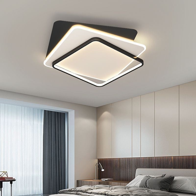 Plafoniera LED quadrata moderna con diffusore in acrilico