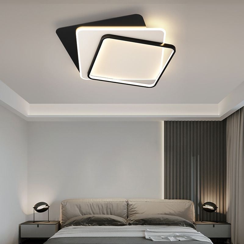 Plafoniera LED quadrata moderna con diffusore in acrilico