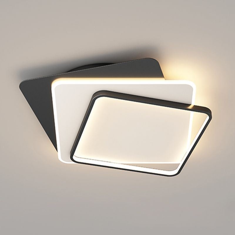 Plafoniera LED quadrata moderna con diffusore in acrilico
