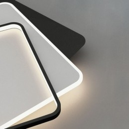 Plafoniera LED quadrata moderna con diffusore in acrilico