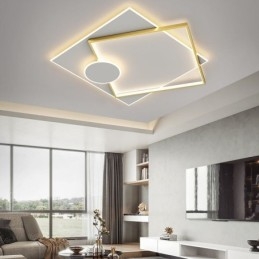 Plafoniera LED moderna quadrata geometrica in acrilico