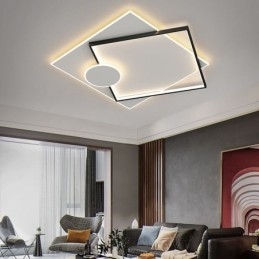 Plafoniera LED moderna quadrata geometrica in acrilico