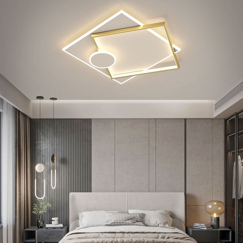 Plafoniera LED moderna quadrata geometrica in acrilico