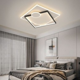 Plafoniera LED moderna quadrata geometrica in acrilico