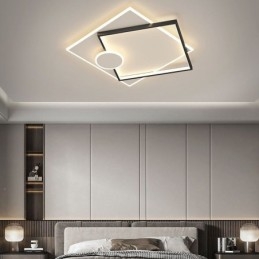 Plafoniera LED moderna quadrata geometrica in acrilico