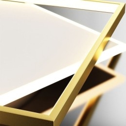 Plafoniera LED moderna quadrata geometrica in acrilico