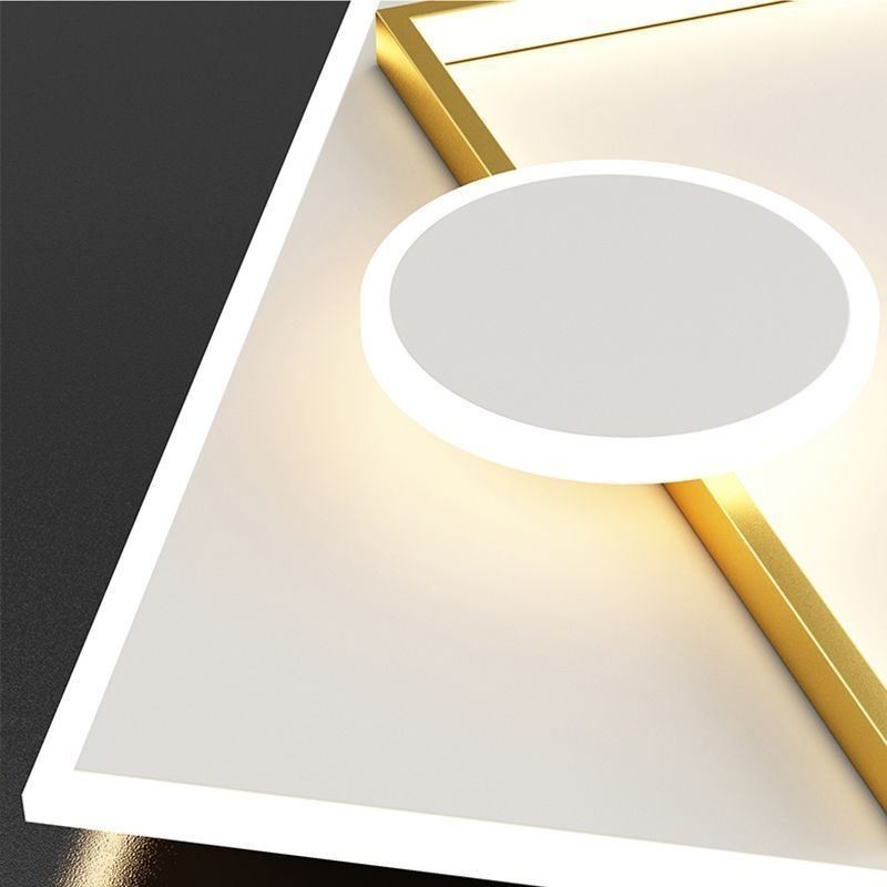 Plafoniera LED moderna quadrata geometrica in acrilico