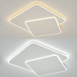 Plafoniera LED quadrata geometrica a filo