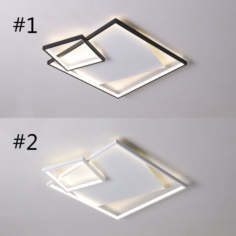 Plafoniera LED moderna quadrata da soffitto per interni