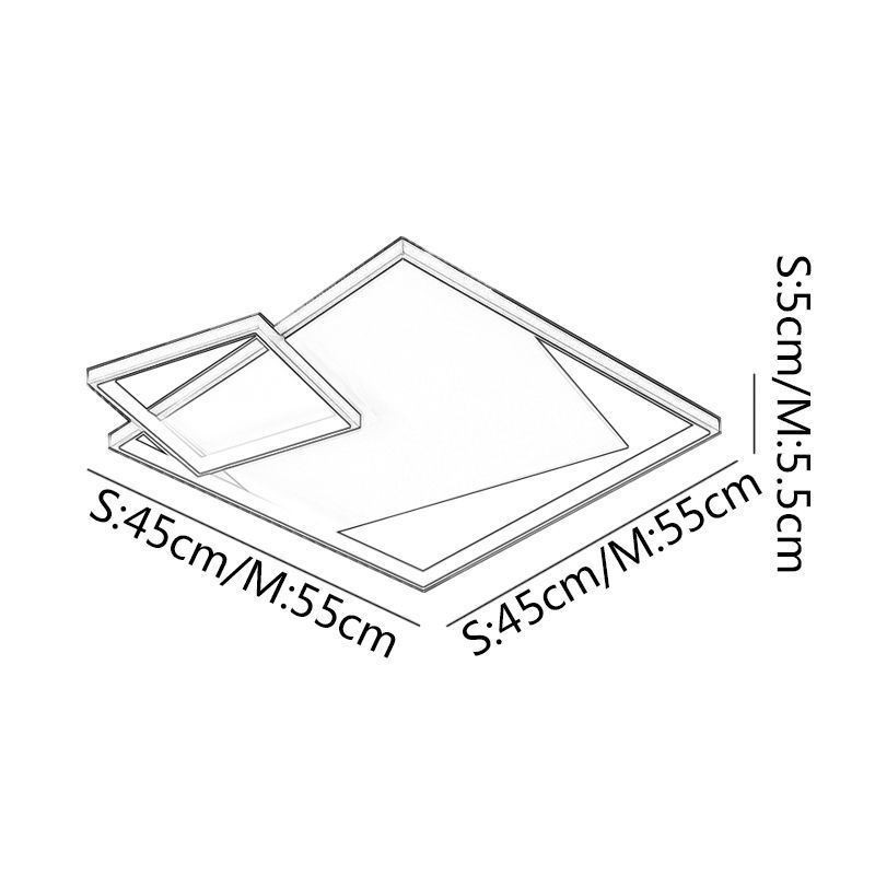 Plafoniera LED moderna quadrata da soffitto per interni