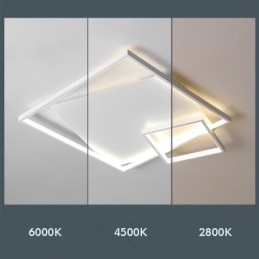 Plafoniera LED moderna quadrata da soffitto per interni