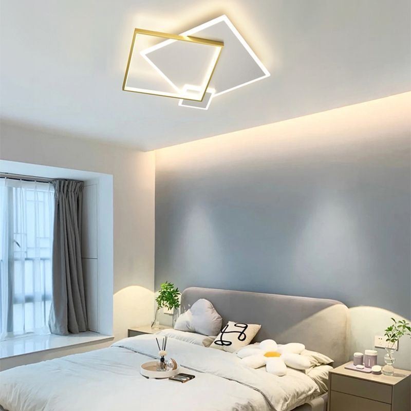 Plafoniera LED moderna quadrata geometrica 50 x 5 cm 45 W