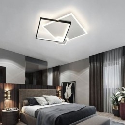Plafoniera LED moderna quadrata geometrica 50 x 5 cm 45 W