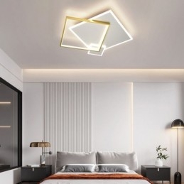 Plafoniera LED moderna quadrata geometrica 50 x 5 cm 45 W