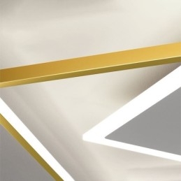 Plafoniera LED moderna quadrata geometrica 50 x 5 cm 45 W
