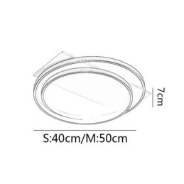 Plafoniera LED rotonda moderna a filo