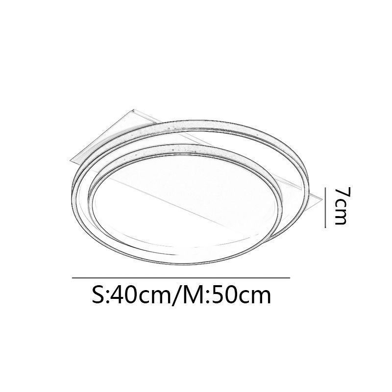 Plafoniera LED rotonda moderna a filo