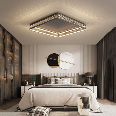 Plafoniera LED da soffitto quadrata Nido d'uccello