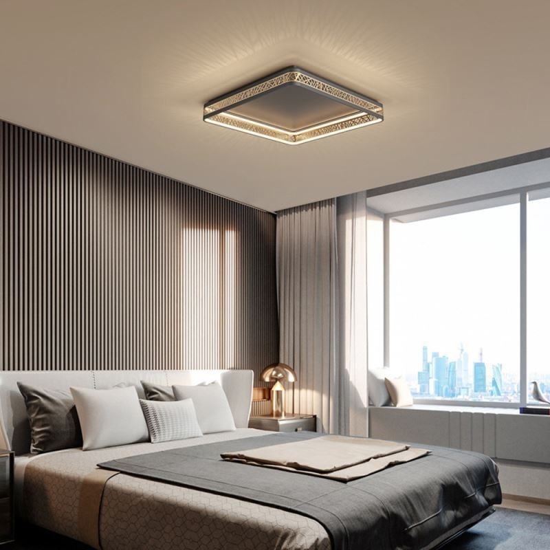 Plafoniera LED da soffitto quadrata Nido d'uccello
