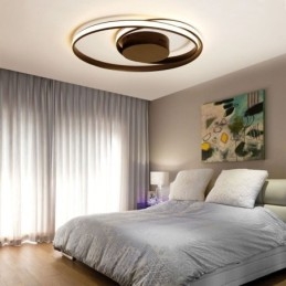 Plafoniera LED rotonda doppia moderna 30W 2400 lm 3000-6000K
