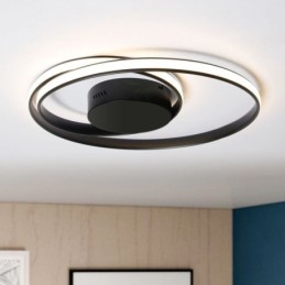 Plafoniera LED rotonda doppia moderna 30W 2400 lm 3000-6000K