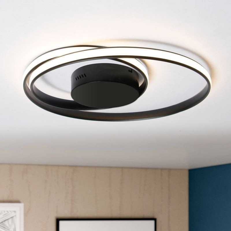 Plafoniera LED rotonda doppia moderna 30W 2400 lm 3000-6000K