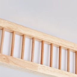 Plafoniera quadrata in legno stile giapponese