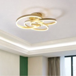 Plafoniera LED moderna a 3 anelli 50W 4000 lm dimmerabile 3000-6000K