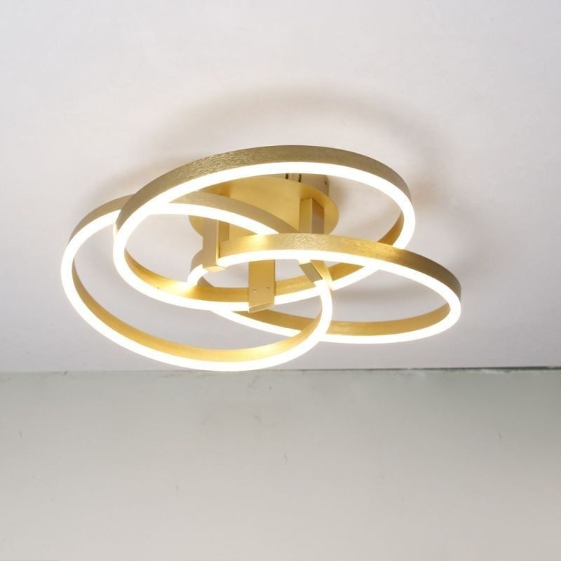 Plafoniera LED moderna a 3 anelli 50W 4000 lm dimmerabile 3000-6000K
