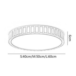 Plafoniera a filo in legno stile giapponese LED
