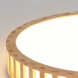 Plafoniera a filo in legno stile giapponese LED