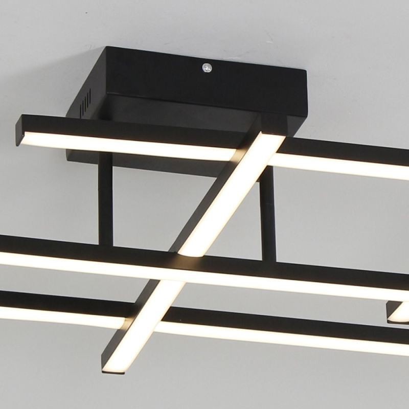 Plafoniera LED a filo in alluminio 6 luci 40W 3200 lm 3000-6000K