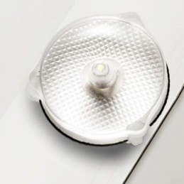 Plafoniera giapponese in legno e acrilico a filo LED