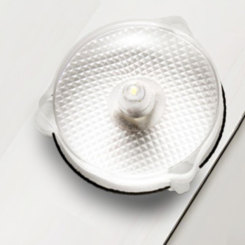 Plafoniera giapponese in legno e acrilico a filo LED