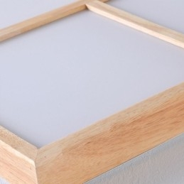 Plafoniera LED a filo minimalista in legno stile giapponese 80 W 90 x 60 x 5 cm