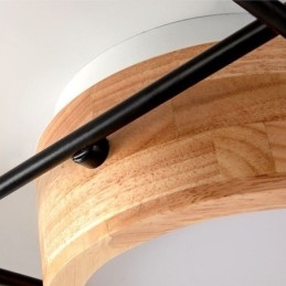Plafoniera moderna a montaggio a filo con giunzione quadrilatera, 9 luci LED, 84 W, 90 x 10 cm