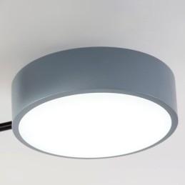 Plafoniera moderna a montaggio a filo con giunzione quadrilatera, 9 luci LED, 84 W, 90 x 10 cm