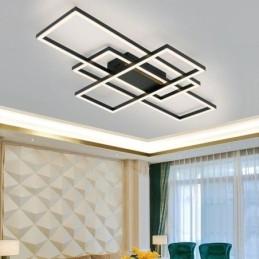Plafoniera LED moderna geometrica quadrata a montaggio a filo