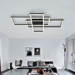 Plafoniera LED moderna geometrica quadrata a montaggio a filo