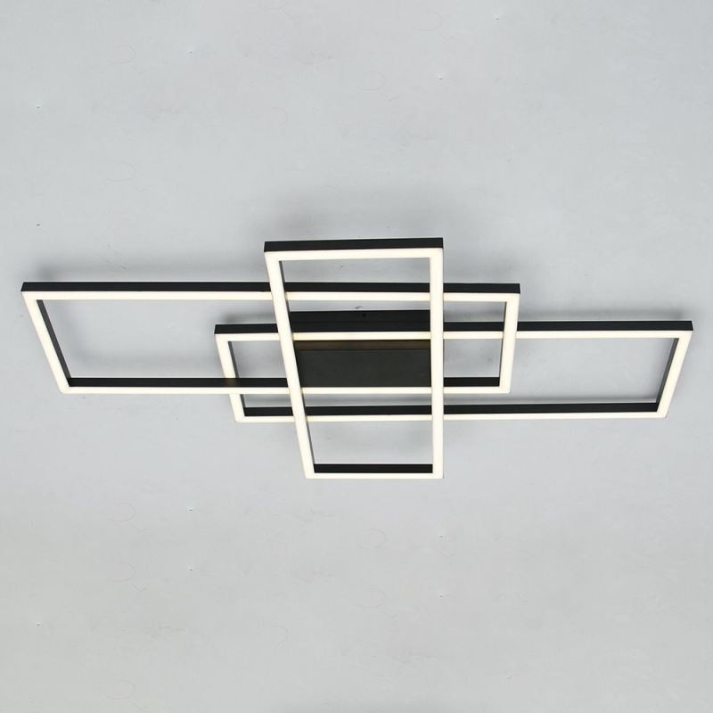 Plafoniera LED moderna geometrica quadrata a montaggio a filo